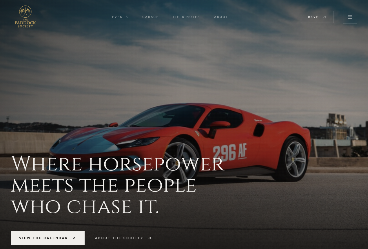 The Paddock Society Website Creation, SEO, AEO, and Custom Backend Interface case study by Proven ROI