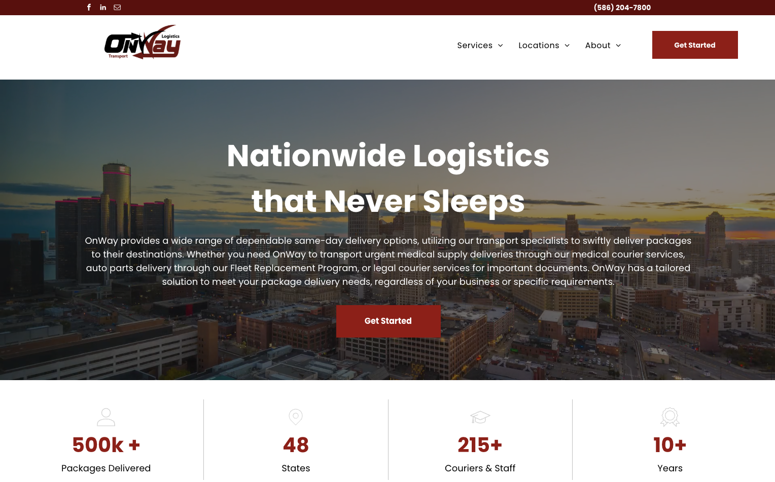 OnWay SEO, Website Redesign & HubSpot Automation | Logistics / Transportation case study by Proven ROI